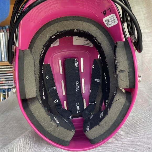 Adidas TBall Helmet BTE00202-Pink OSFM Adjustable 6" to 6 1/2" T-Ball Softball - Picture 6 of 13